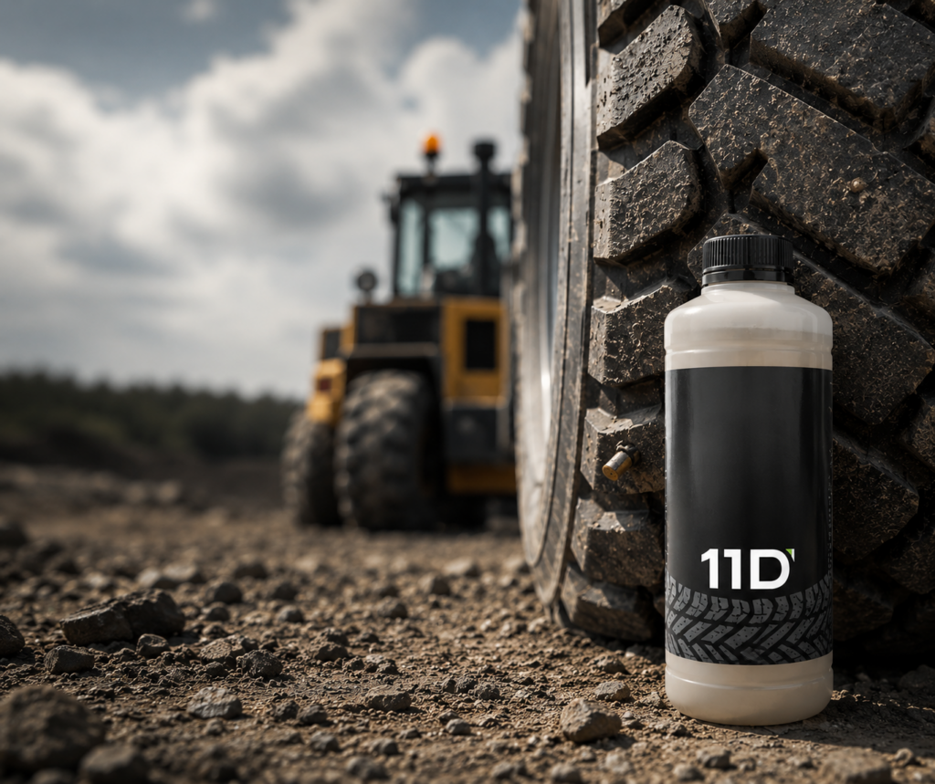 11D 1 liter bottle with big tyre and truck on the back